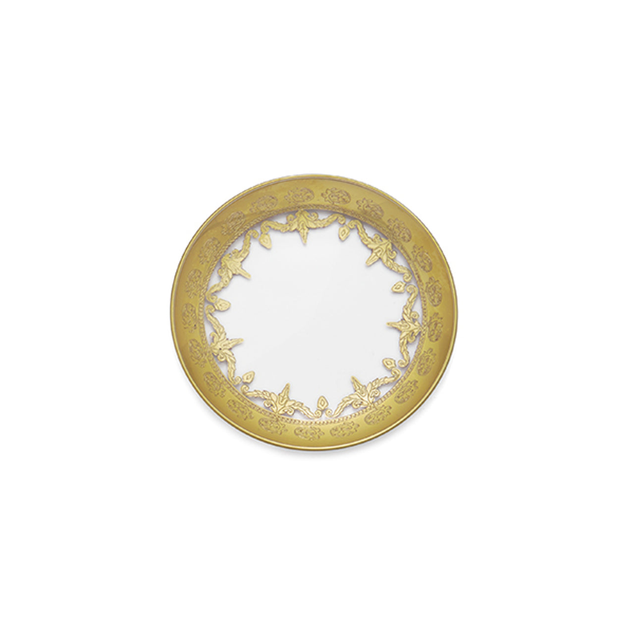 ARTE ITALICA: Vetro Gold Bread Plate - Artistica.com