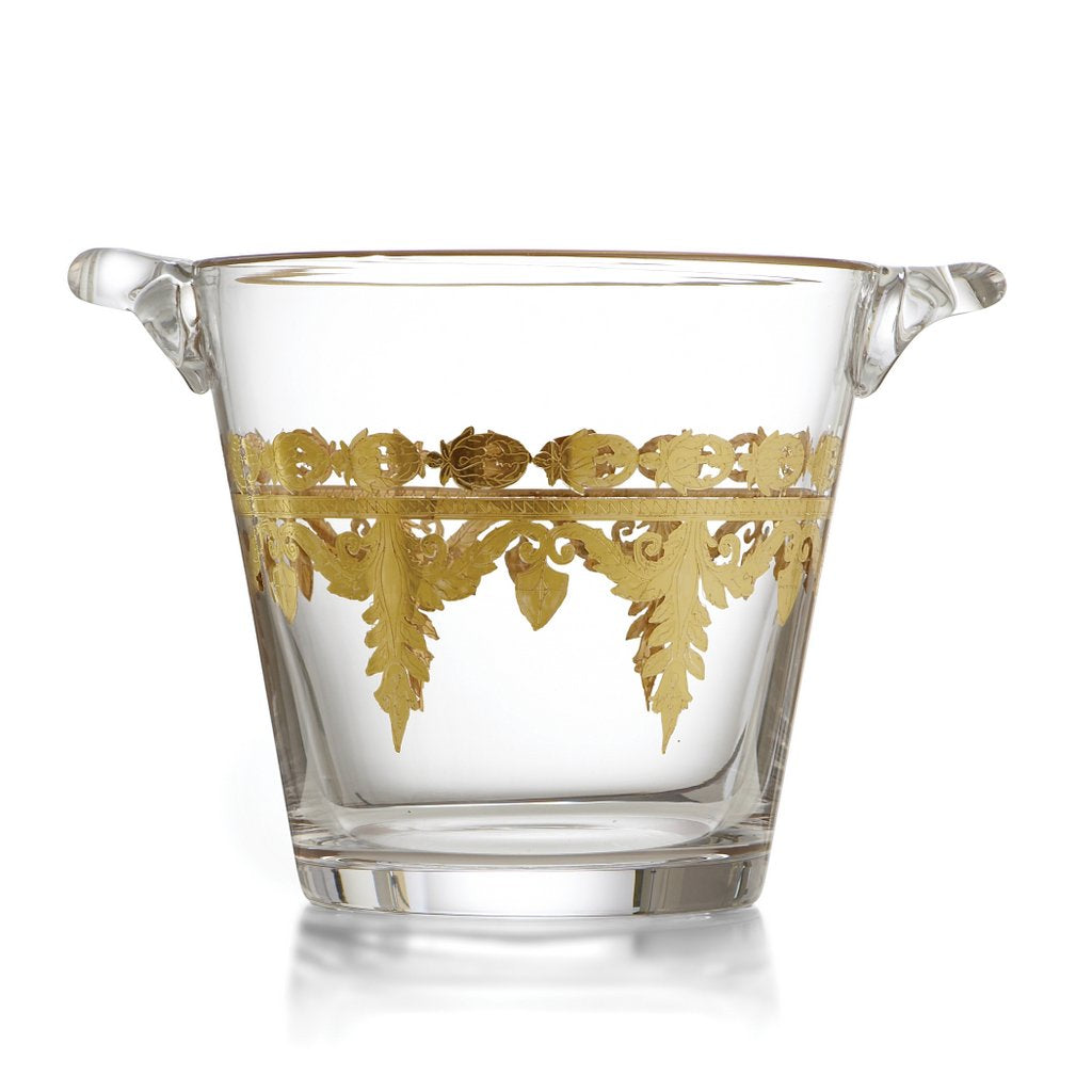 ARTE ITALICA: Vetro Gold Ice Bucket - Artistica.com