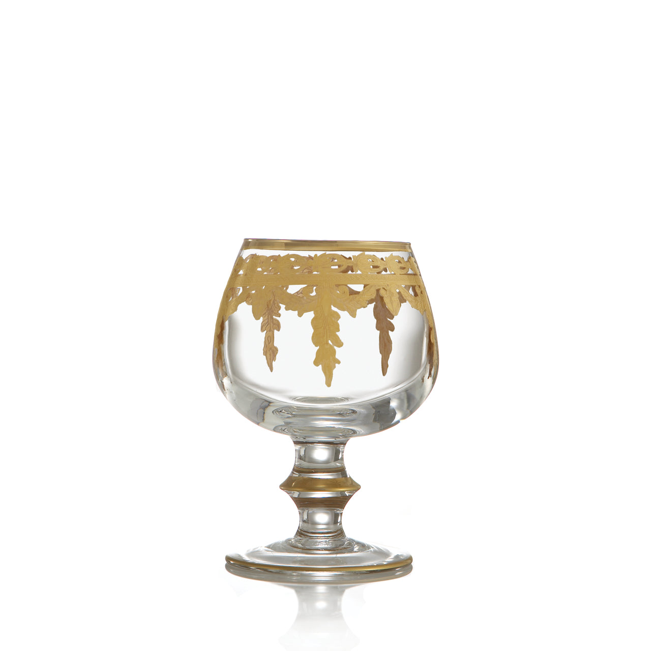 ARTE ITALICA: Vetro Gold Brandy Glass - Artistica.com