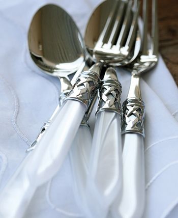 VIETRI: Aladdin Five Piece Place Setting CLEAR - Artistica.com