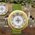 DERUTA STEMWARE PACK: Pinot Glass and Dinner Plate and Salad Plate RAFFAELLESCO Design - Artistica.com