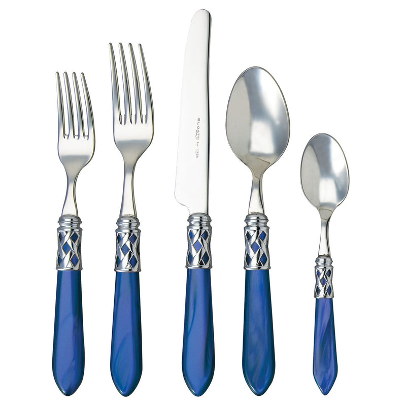 VIETRI: Aladdin Five Piece Place Setting BLUE - Artistica.com