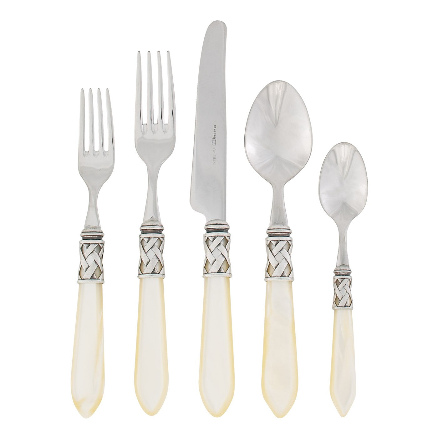 VIETRI: Aladdin Five Piece Place Setting IVORY - Artistica.com