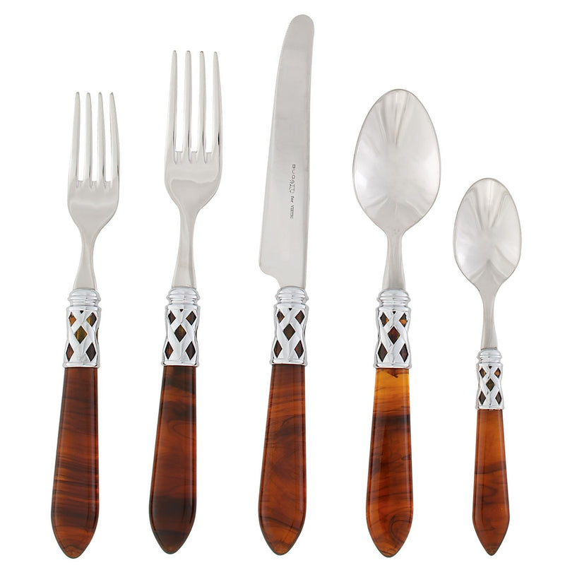 VIETRI: Aladdin Five Piece Place Setting TORTOISESHELL - Artistica.com