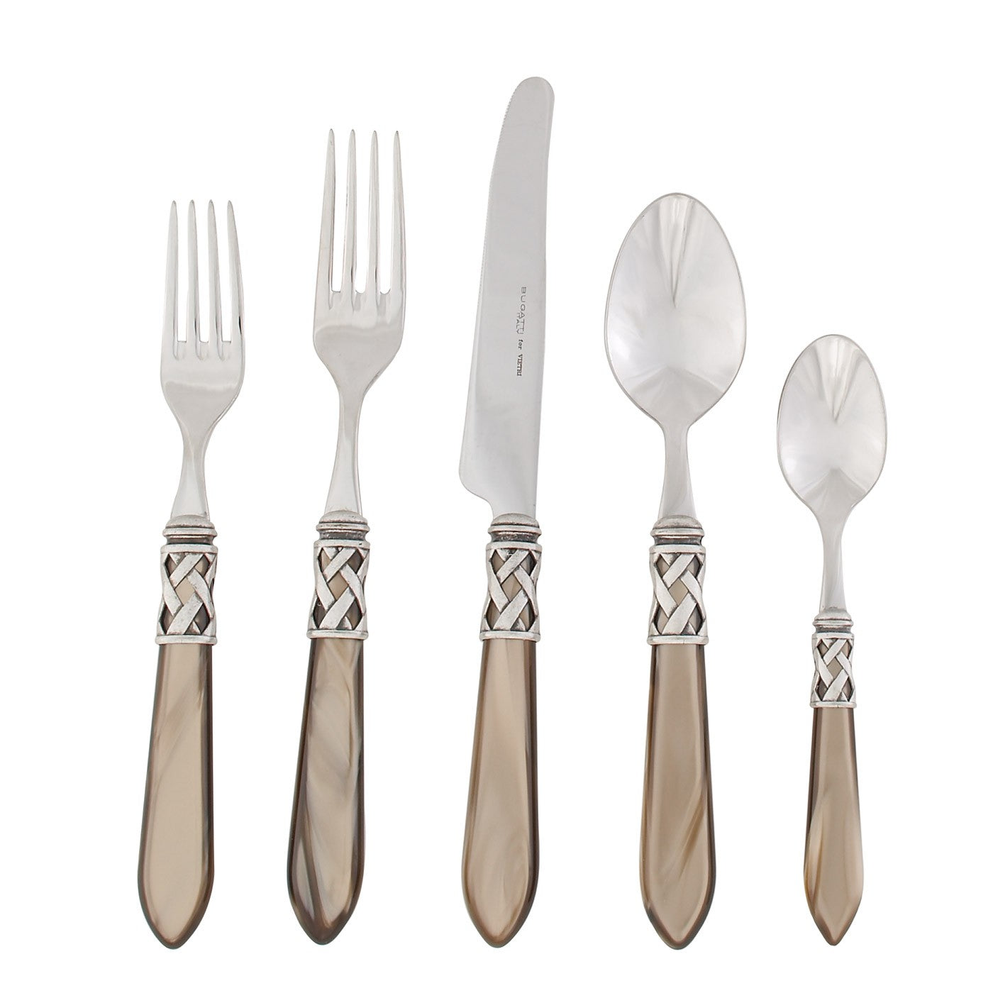 VIETRI: Aladdin Five Piece Place Setting TAUPE - Artistica.com