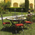 CERAMIC STONE TABLE + IRON BASE: ATENE Design - Hand Painted in Deruta, Italy. - Artistica.com