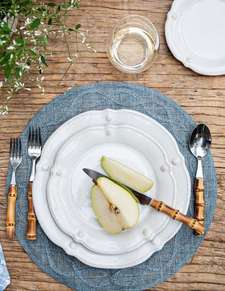 JULISKA: Berry & Thread Whitewash Dinner Plate - Artistica.com