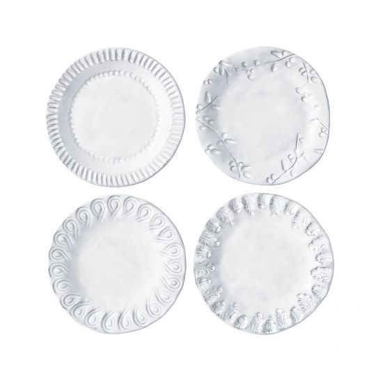 VIETRI: Incanto Canape Plate Assorted Designs (Set of 4 Plates) - Artistica.com