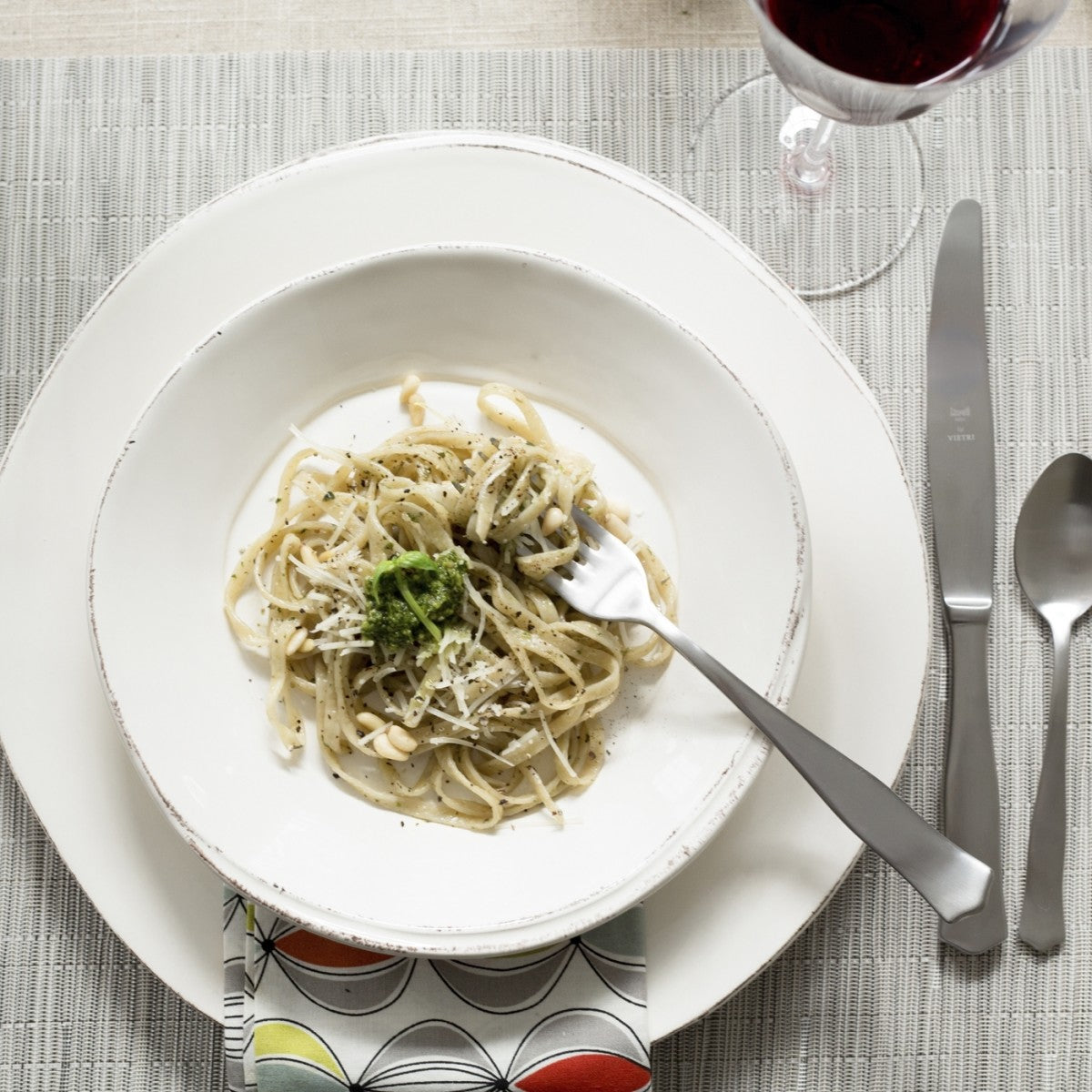 VIETRI: Lastra Linen European Dinner Plate - Artistica.com