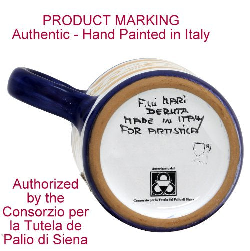 PALIO DI SIENA: NICCHIO (Shell) Mug (10 OZ) - Artistica.com