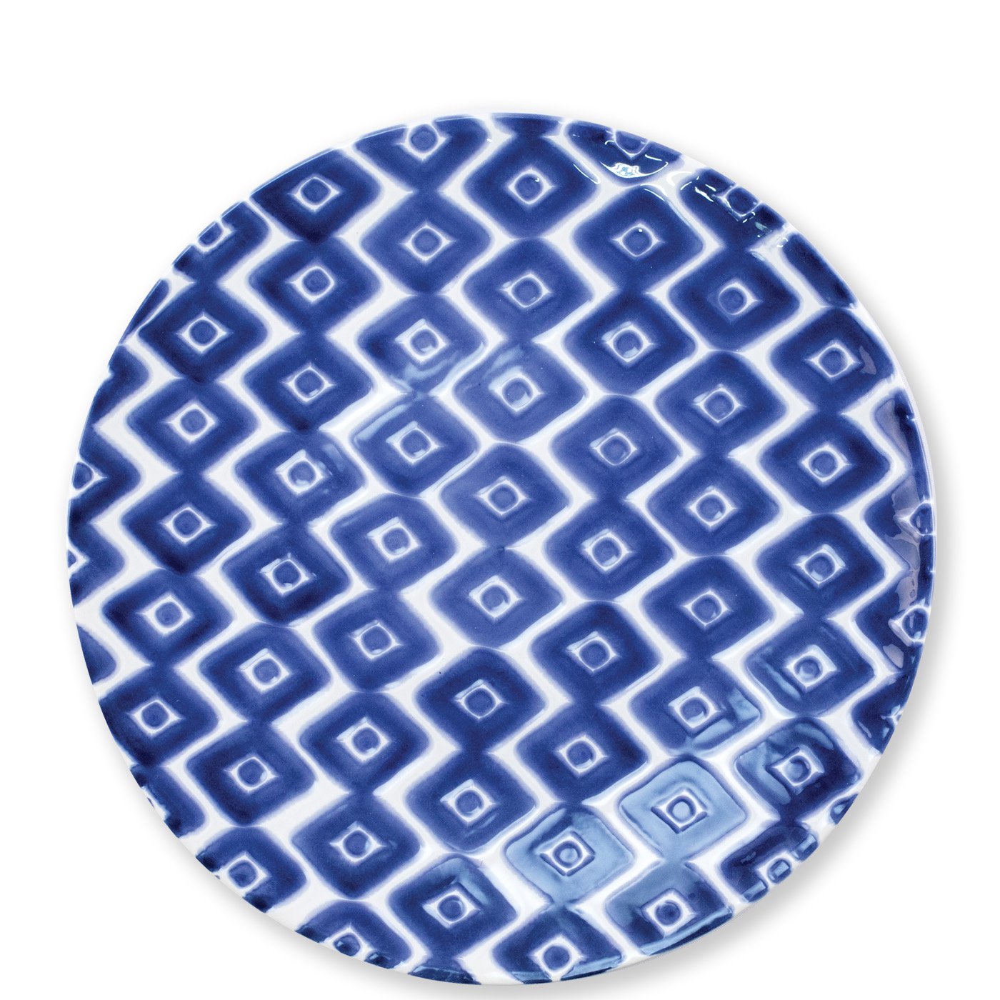 VIETRI: Santorini Diamond Dinner Plate - Artistica.com